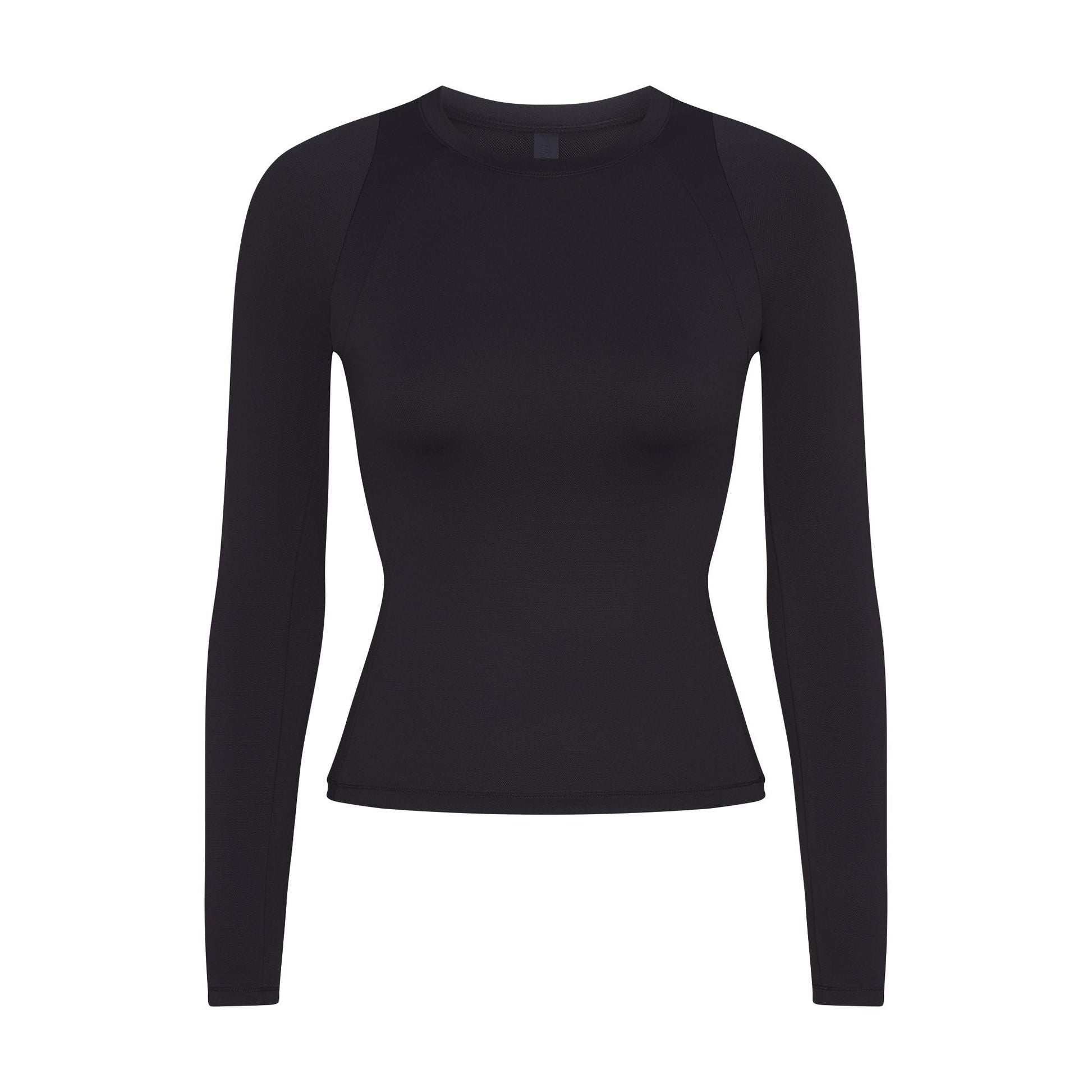 NikeSKIMS AIRY LONG SLEEVE CREW NECK TOP | OBSIDIAN