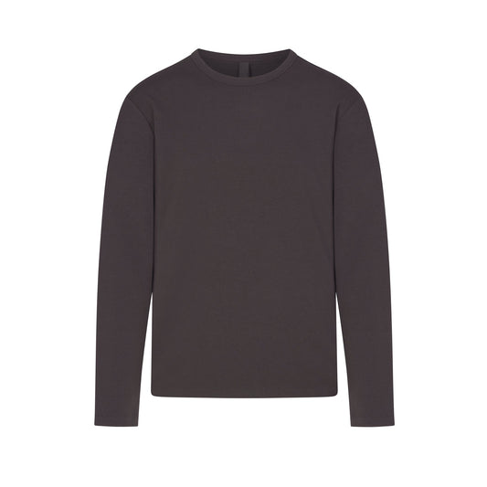 JERSEY LOUNGE MENS RELAXED LONG SLEEVE T-SHIRT | ASH