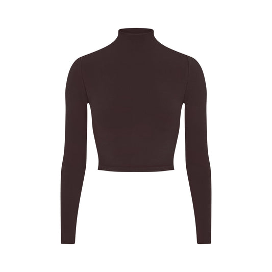 NikeSKIMS VINTAGE SEAMLESS MOCK NECK CROP TOP | PHOENIX