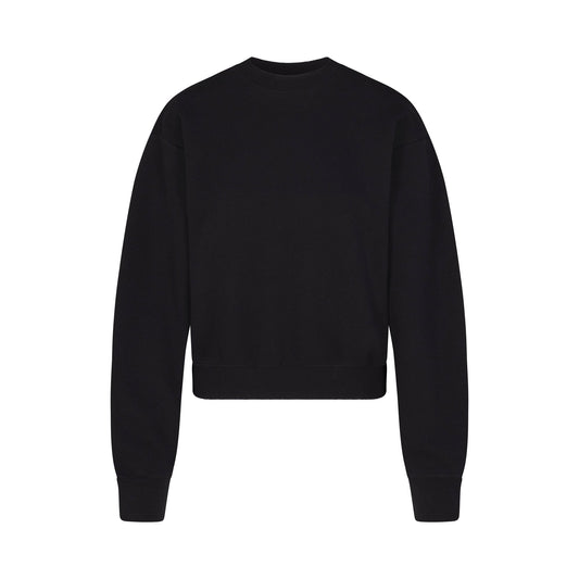 COTTON FLEECE CLASSIC CREWNECK | ONYX