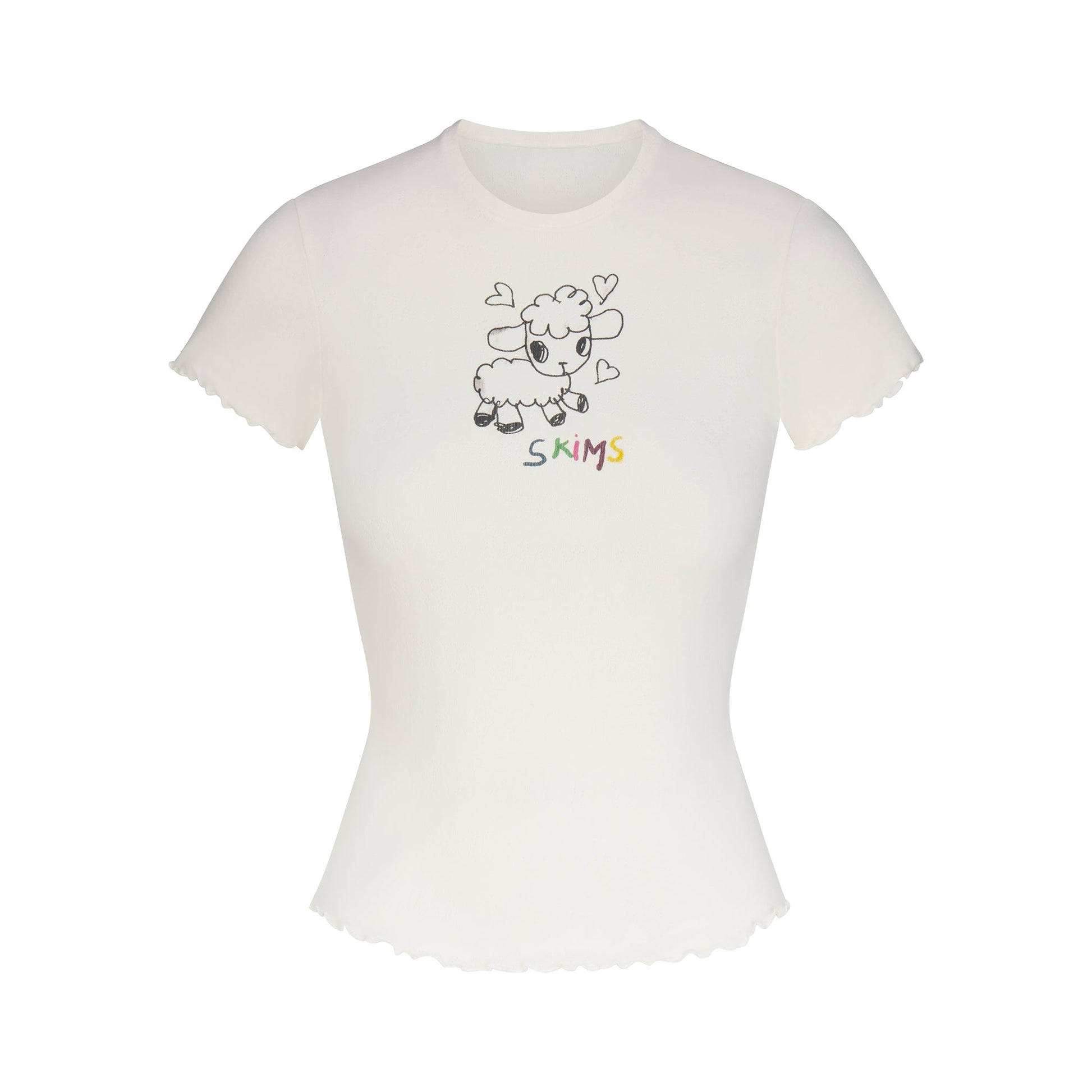 LOGO POINTELLE T-SHIRT | MARBLE HAPPY SHEEP