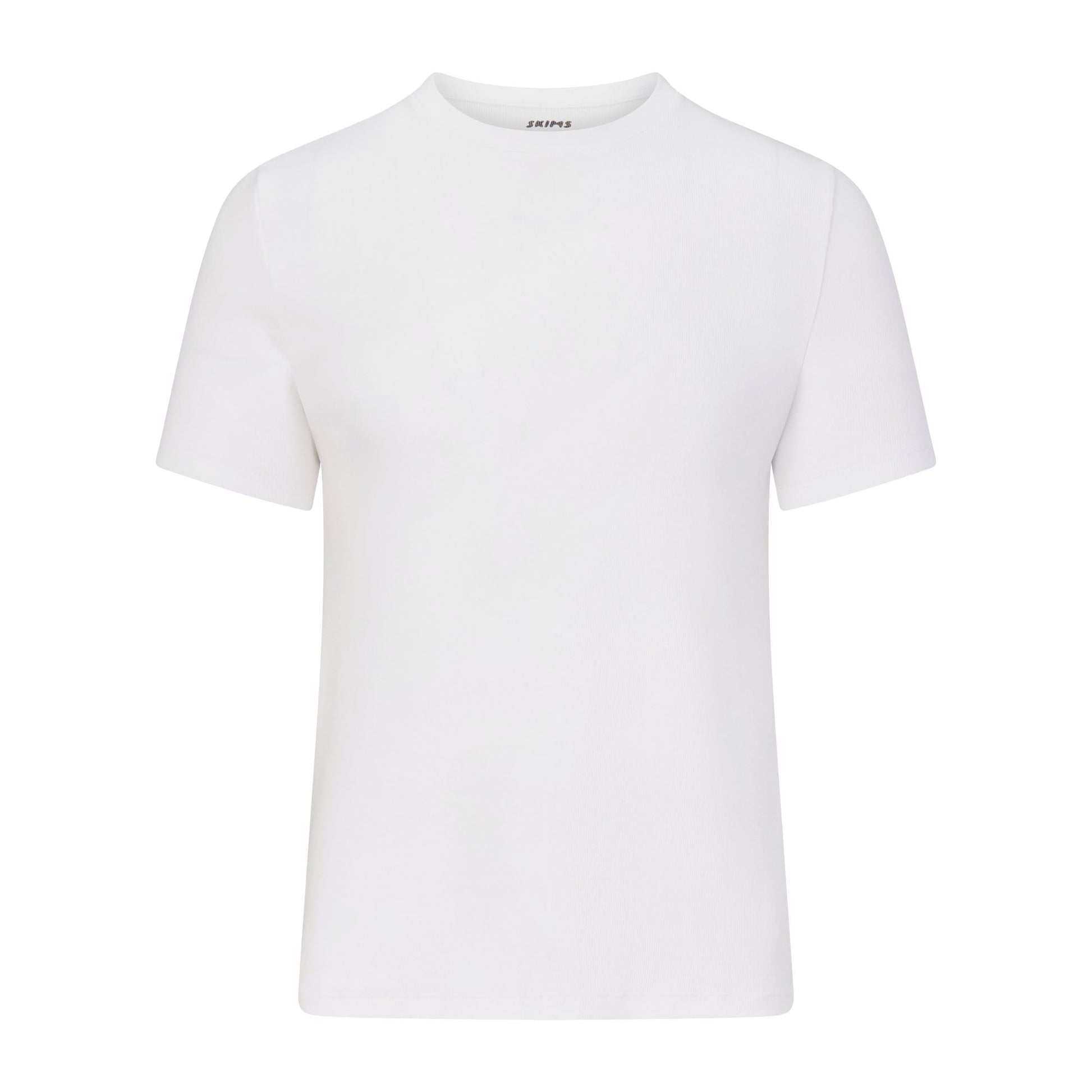 SKIMS COTTON RIB MENS T-SHIRT | CHALK