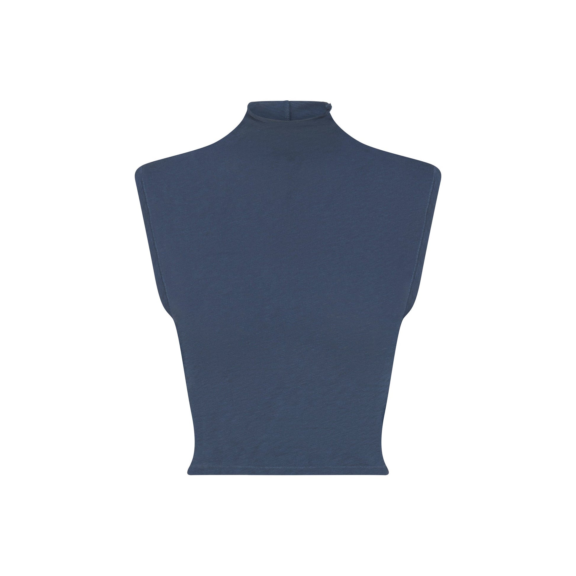 WORN IN JERSEY MOCK NECK TANK | INDIGO
