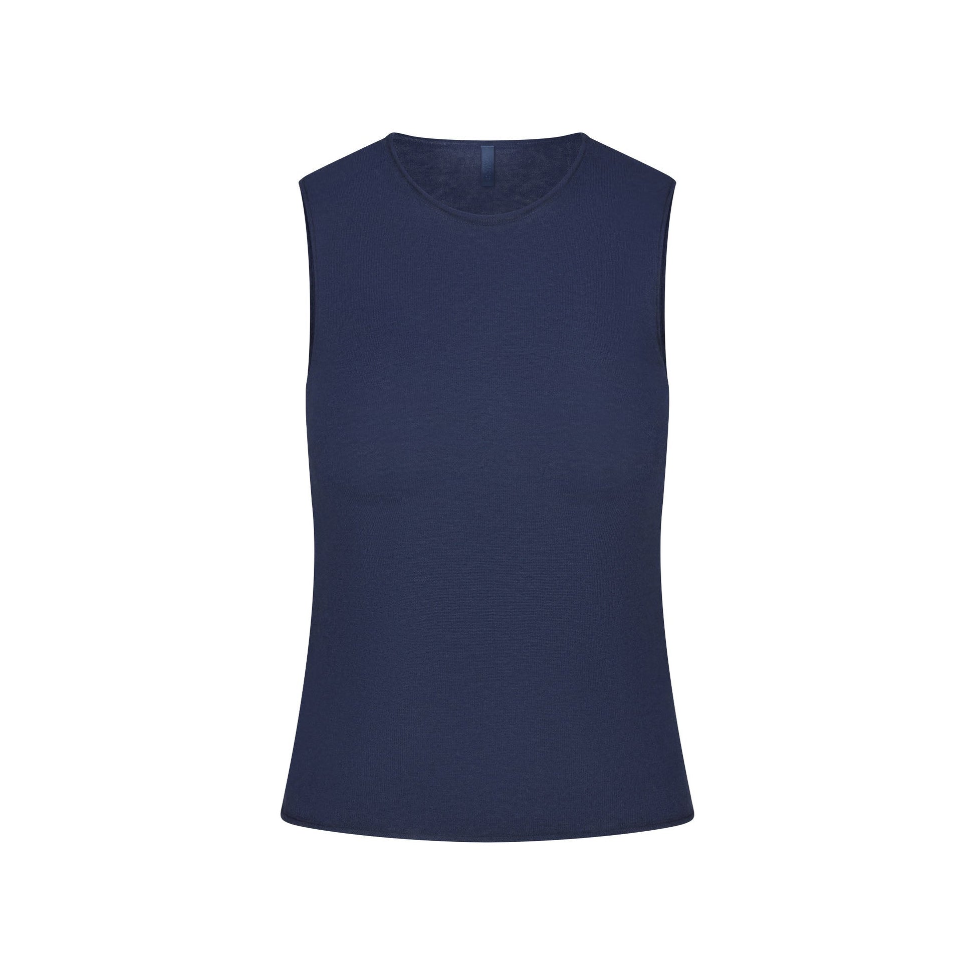FEATHERWEIGHT CASHMERE SLEEVELESS TOP | INDIGO