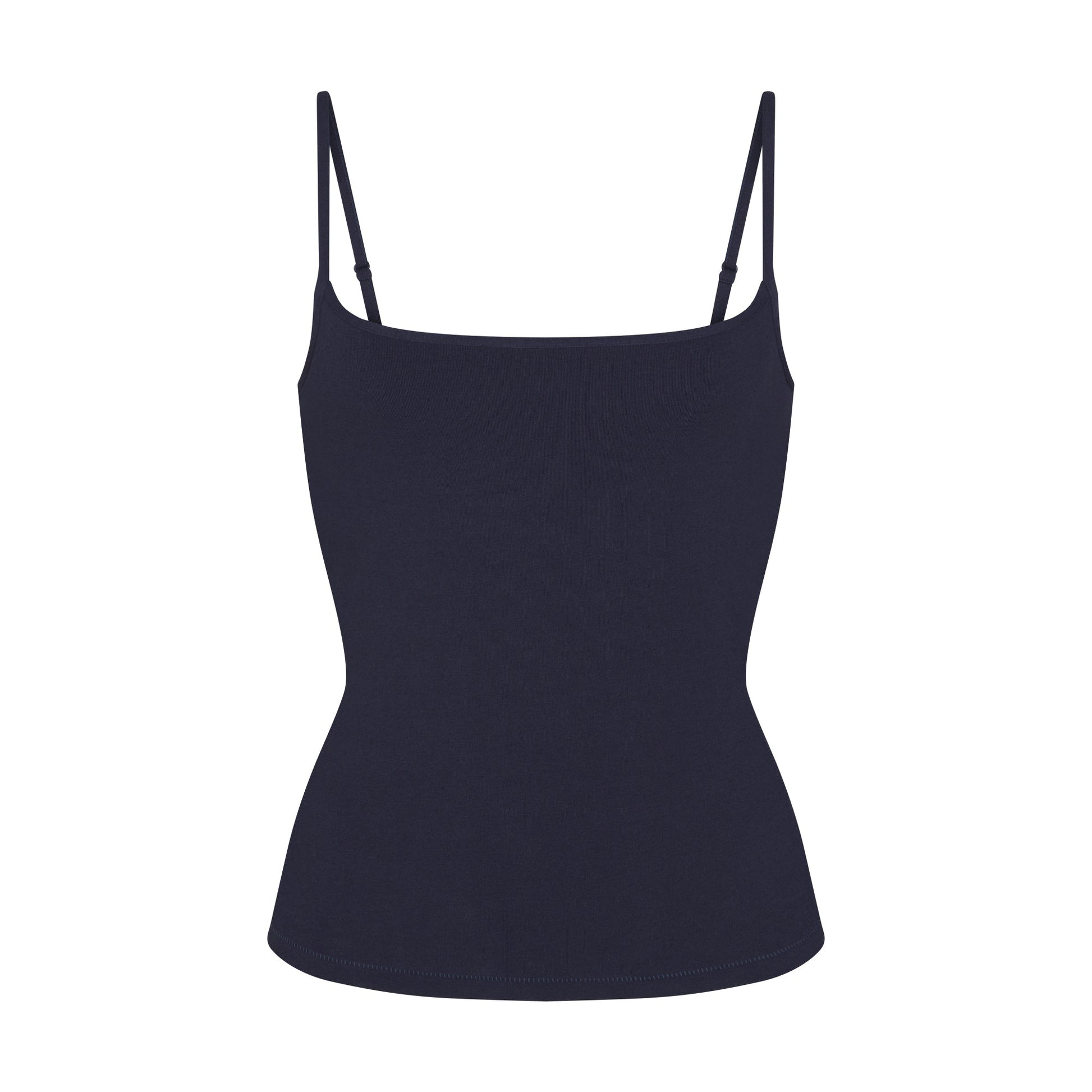 COTTON JERSEY SCOOP NECK CAMI | NAVY