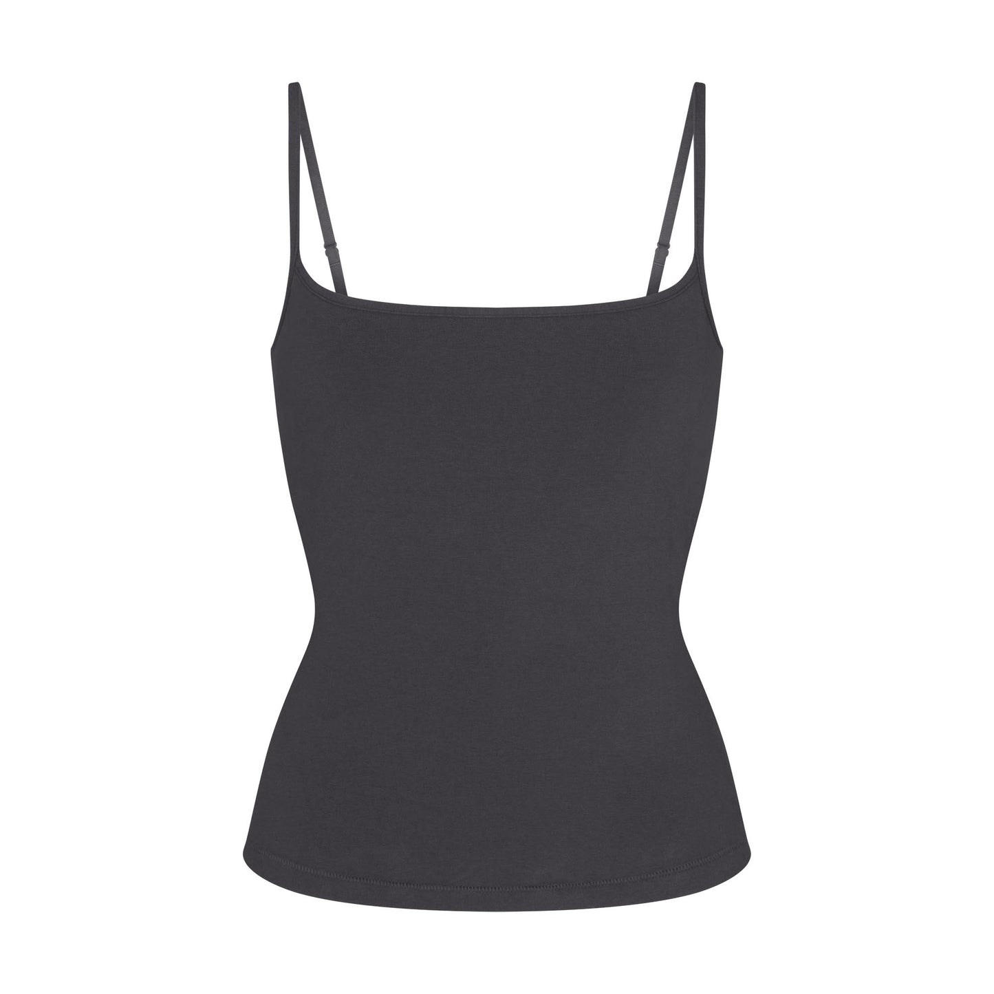 COTTON JERSEY SCOOP NECK CAMI | ASH