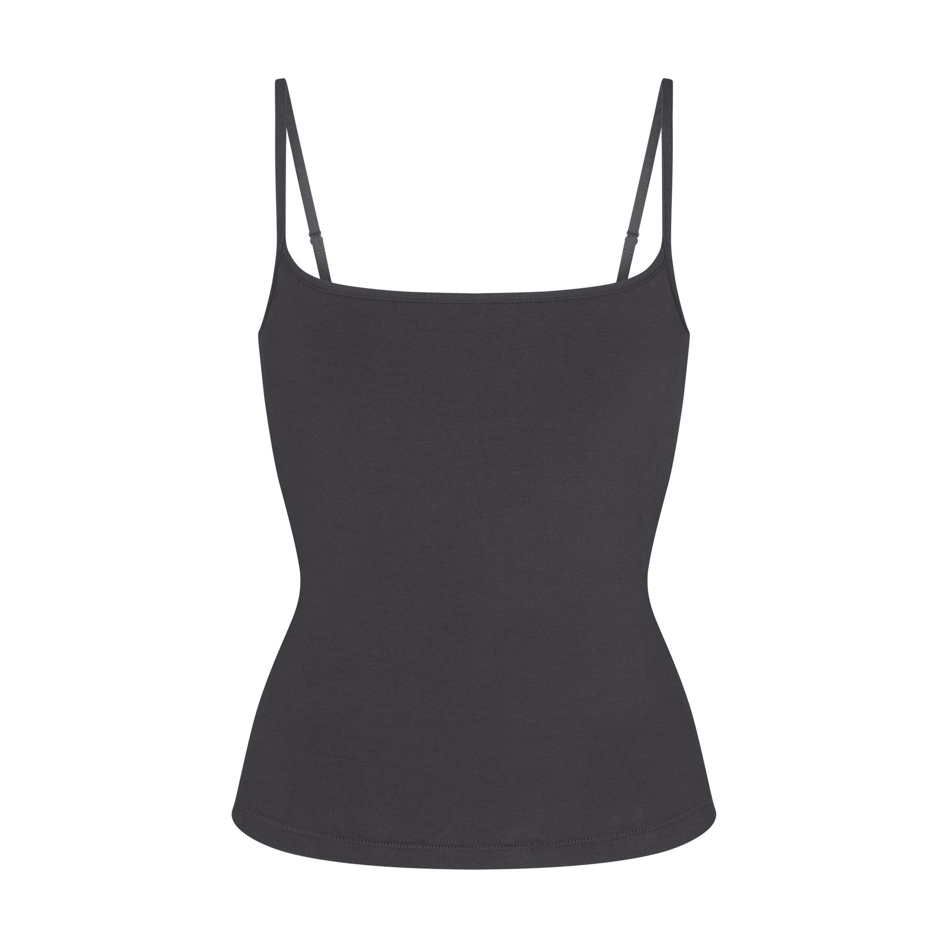 COTTON JERSEY SCOOP NECK CAMI | ASH