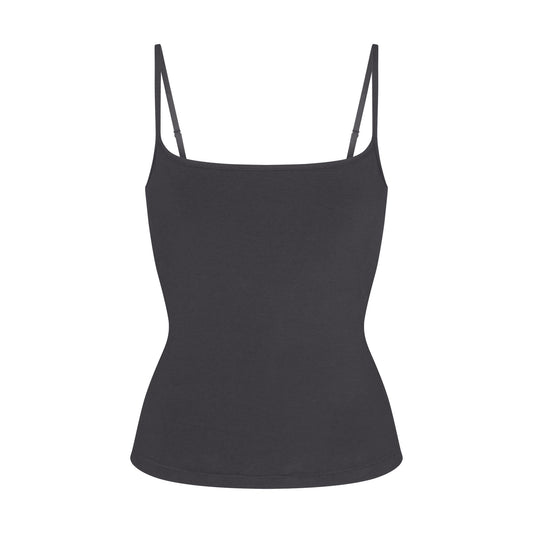 COTTON JERSEY SCOOP NECK CAMI | ASH