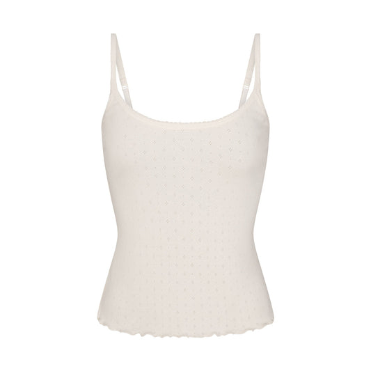HEAVY POINTELLE CAMI | MARBLE