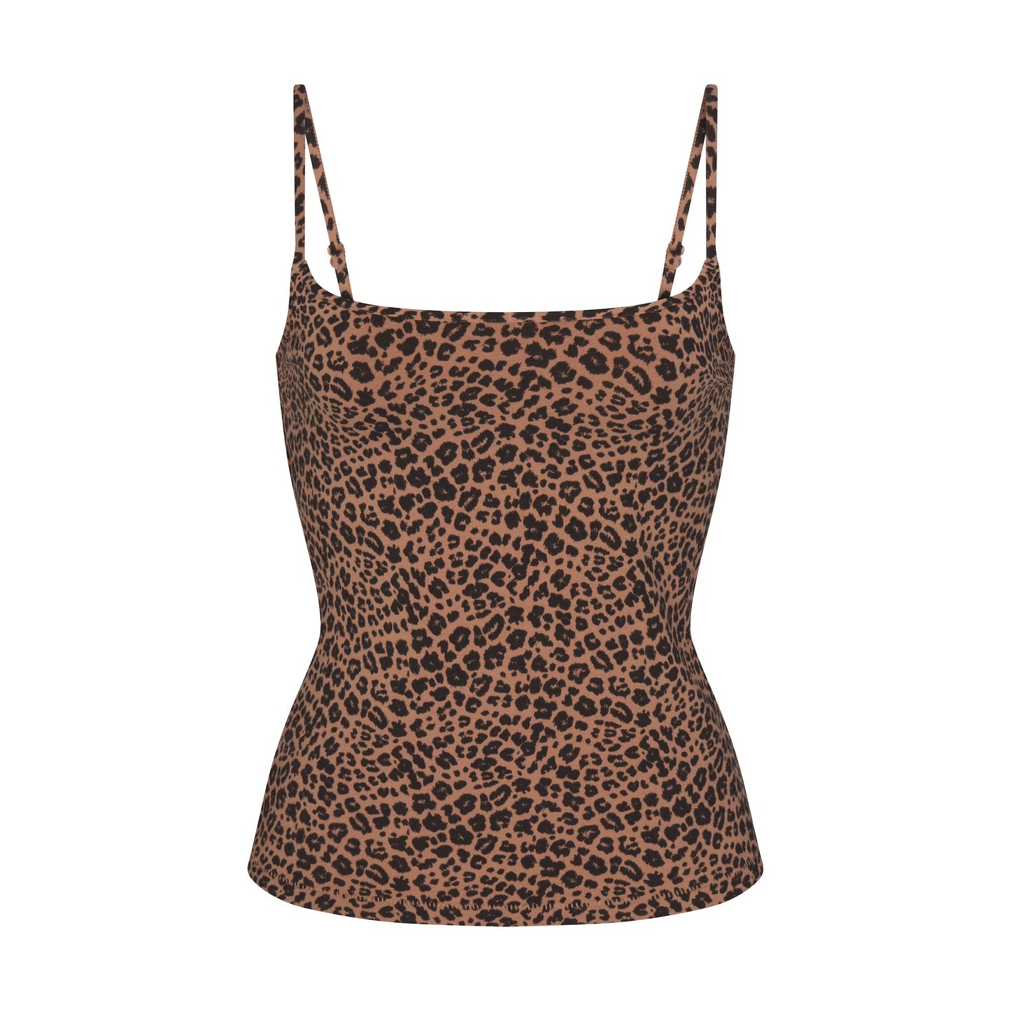 COTTON JERSEY SCOOP NECK CAMI | SIENNA NATURAL LEOPARD