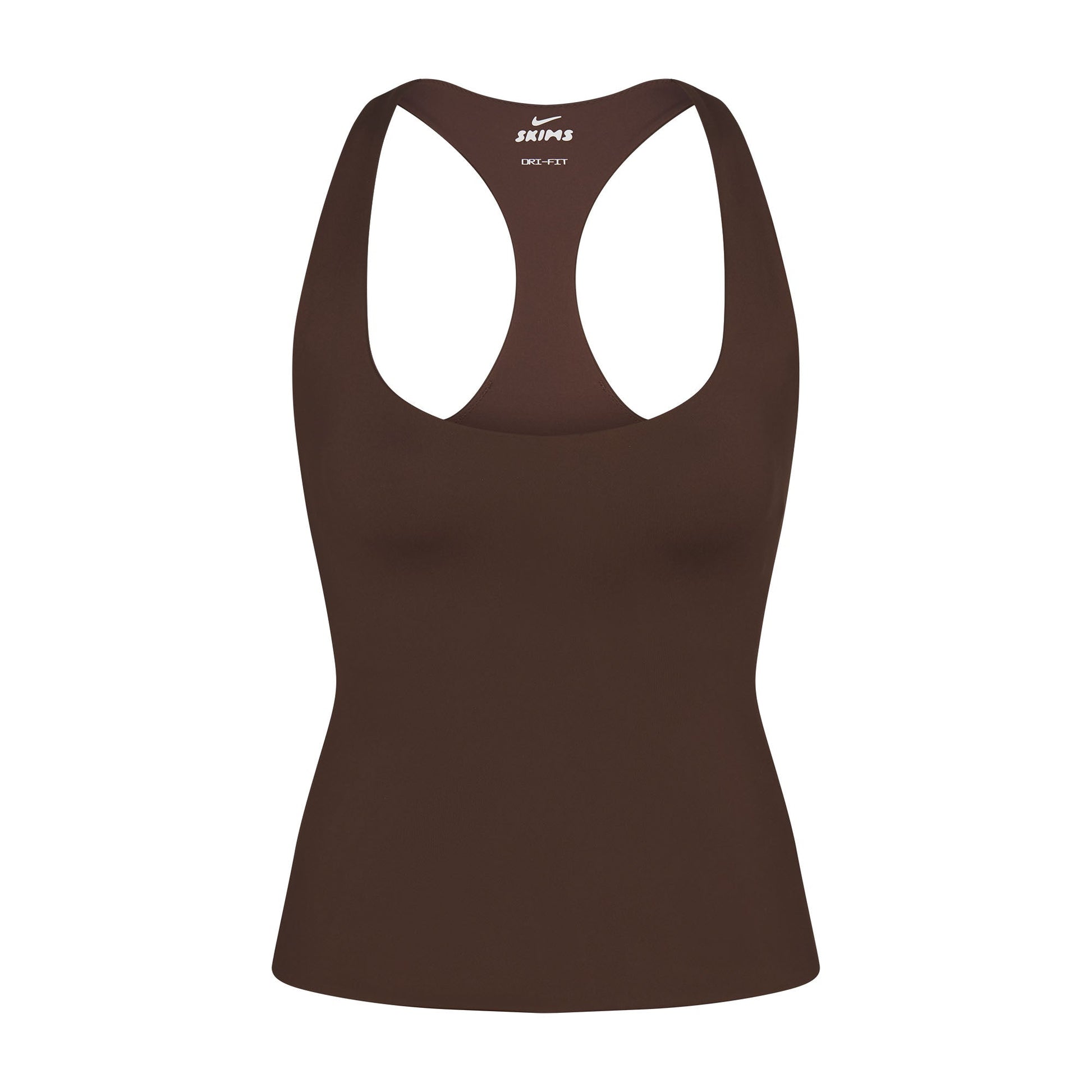 NikeSKIMS MATTE RACER BACK TANK | DARK SEPIA