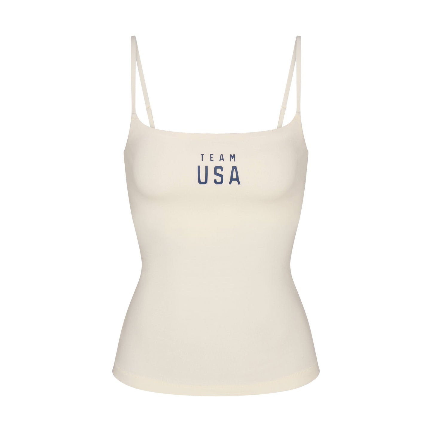 SKIMS FOR TEAM USA COTTON JERSEY OLYMPIC CAMI | ECRU