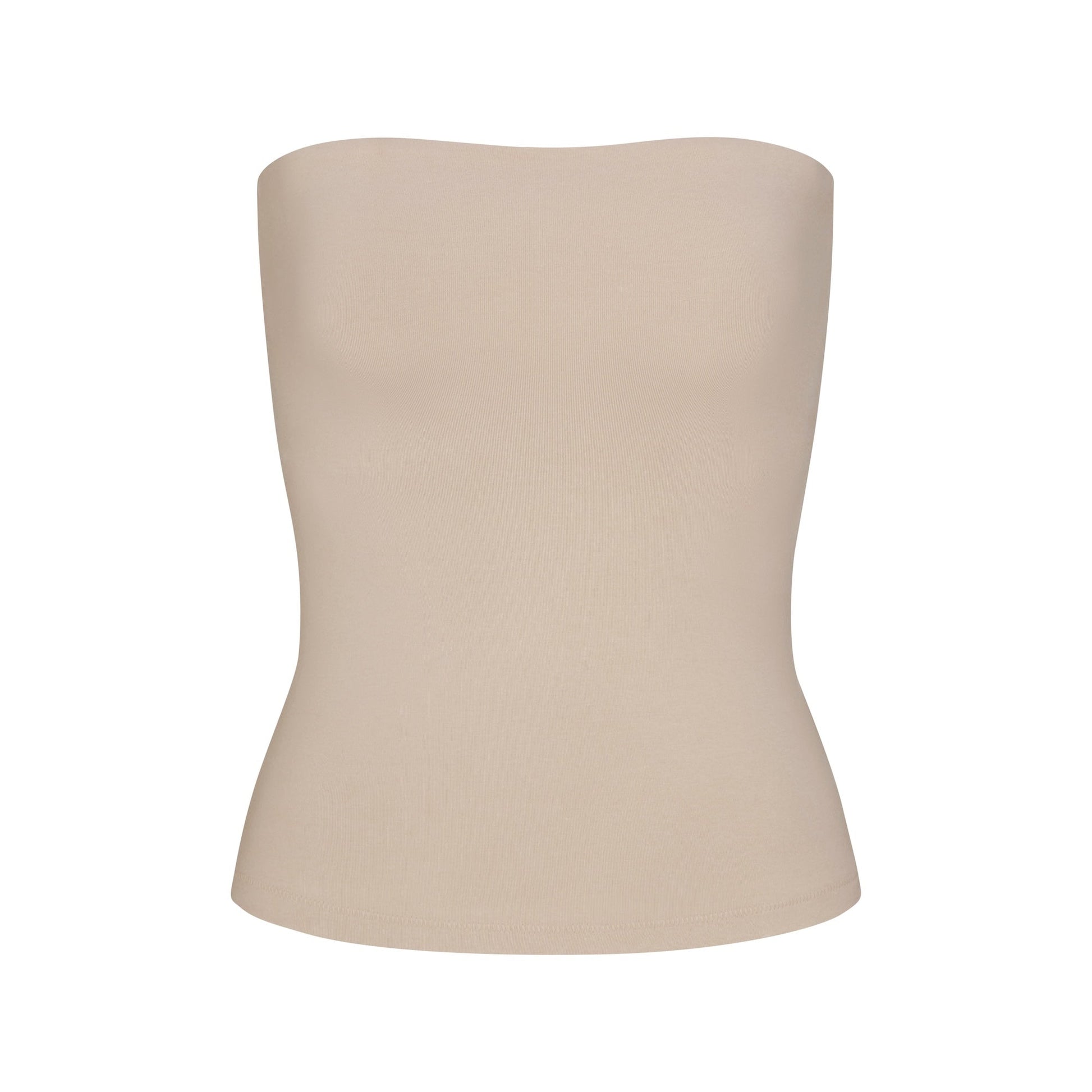 COTTON JERSEY TUBE TOP | STONE