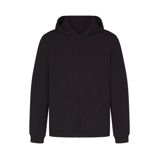 JERSEY LOUNGE MENS ZIP UP HOODIE | OBSIDIAN