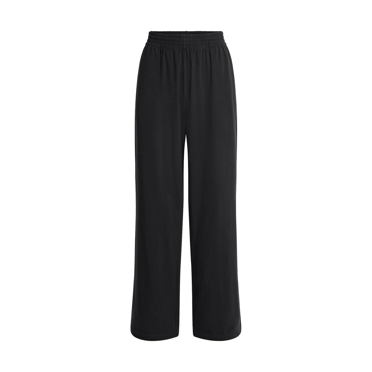 COTTON JERSEY WIDE LEG PANT | SOOT