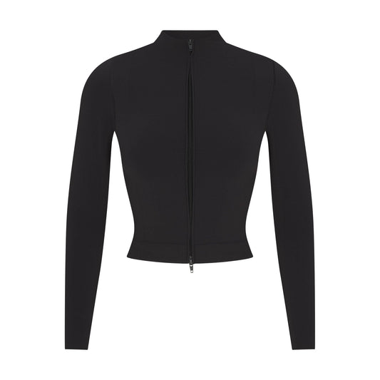 NikeSKIMS VINTAGE SEAMLESS FULL ZIP JACKET | OBSIDIAN