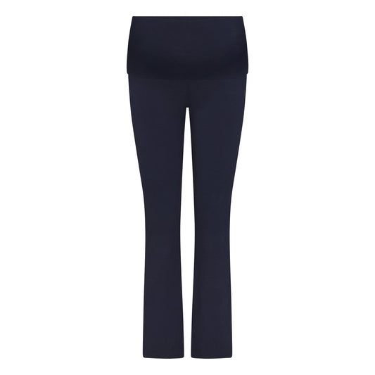 COTTON JERSEY MATERNITY FOLDOVER PANT | NAVY