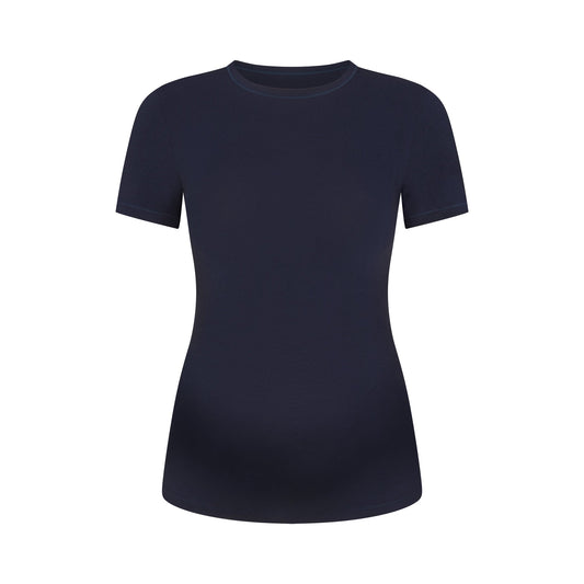 COTTON JERSEY MATERNITY T-SHIRT | NAVY
