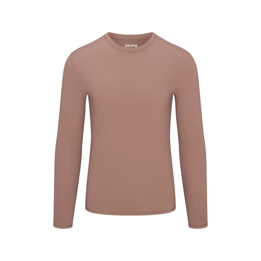 FITS EVERYBODY MENS SLIM LONG SLEEVE T-SHIRT | UMBER