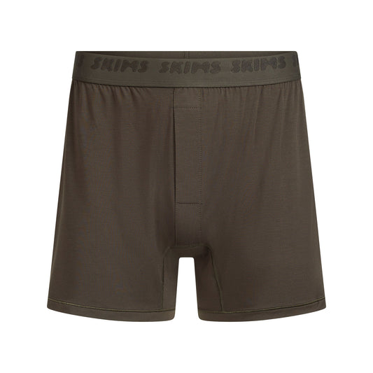 SKIMS STRETCH MENS KNIT BOXER | LODEN