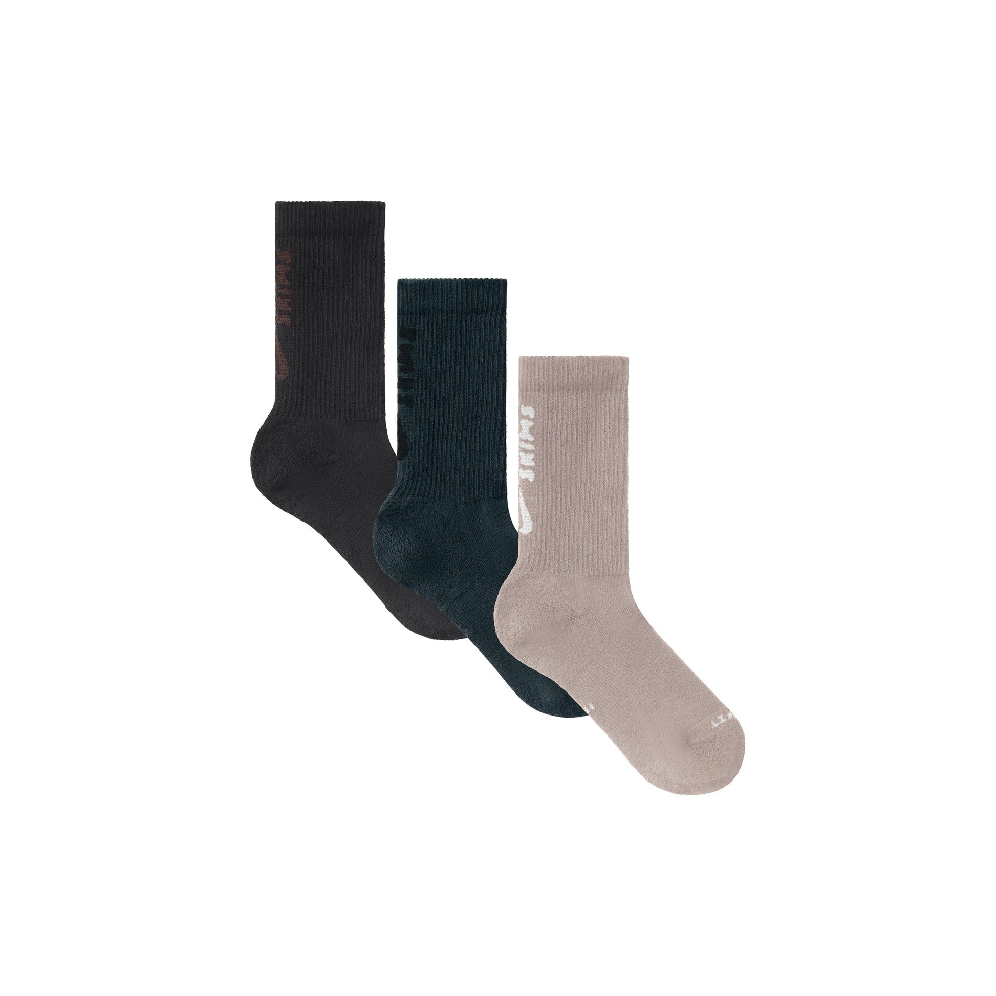 NikeSKIMS ACCESSORIES DRI-FIT CREW SOCK 3-PACK | DARK TEAL MULTI