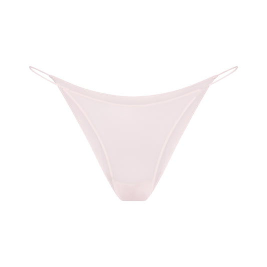 ULTRA FINE MESH STRING BIKINI | BARELY PINK