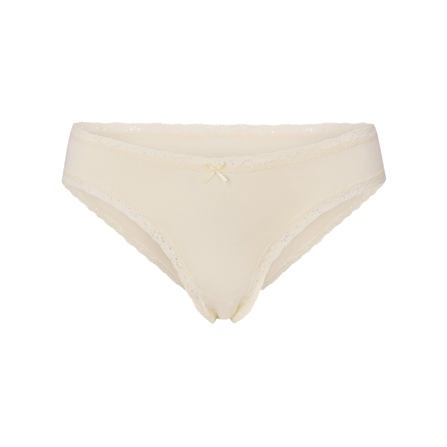LIGHTWEIGHT COTTON LACE BRIEF | BUTTER TONAL