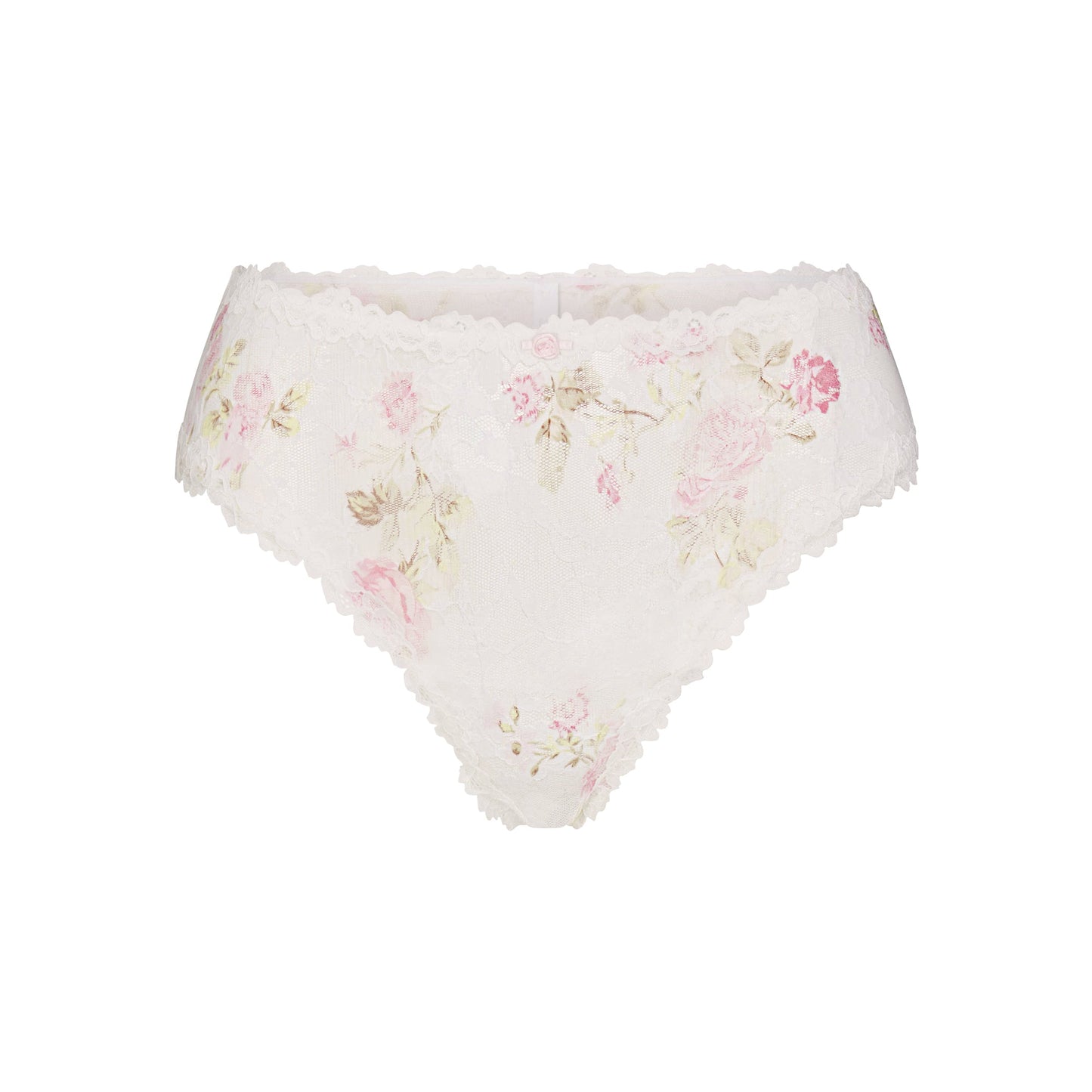 STRETCH LACE BRIEF | SNOW VINTAGE FLORAL PRINT