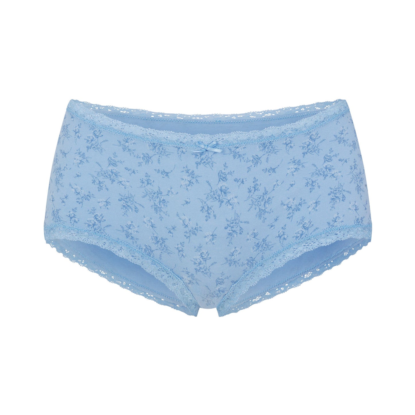 LIGHTWEIGHT COTTON LACE BOY SHORT | SURF DAINTY FLORAL PRINT