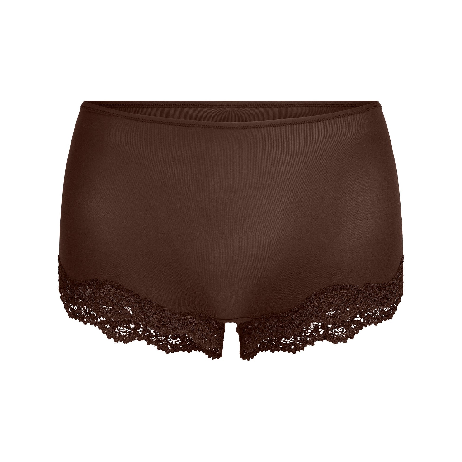 FITS EVERYBODY LACE BOY SHORT | ESPRESSO