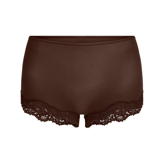 FITS EVERYBODY LACE BOY SHORT | ESPRESSO