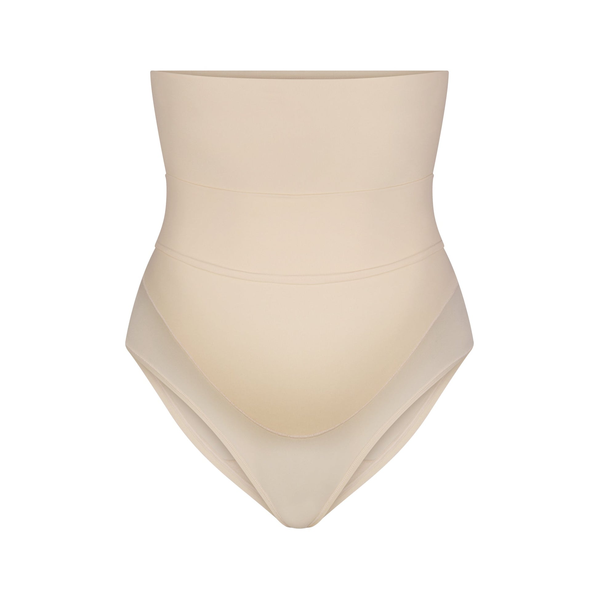 FITS EVERYBODY MATERNITY BANDED HIGH-WAISTED BRIEF | SAND