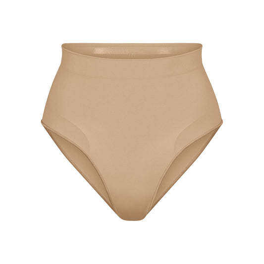 SEAMLESS SCULPT MID WAIST BRIEF | CLAY