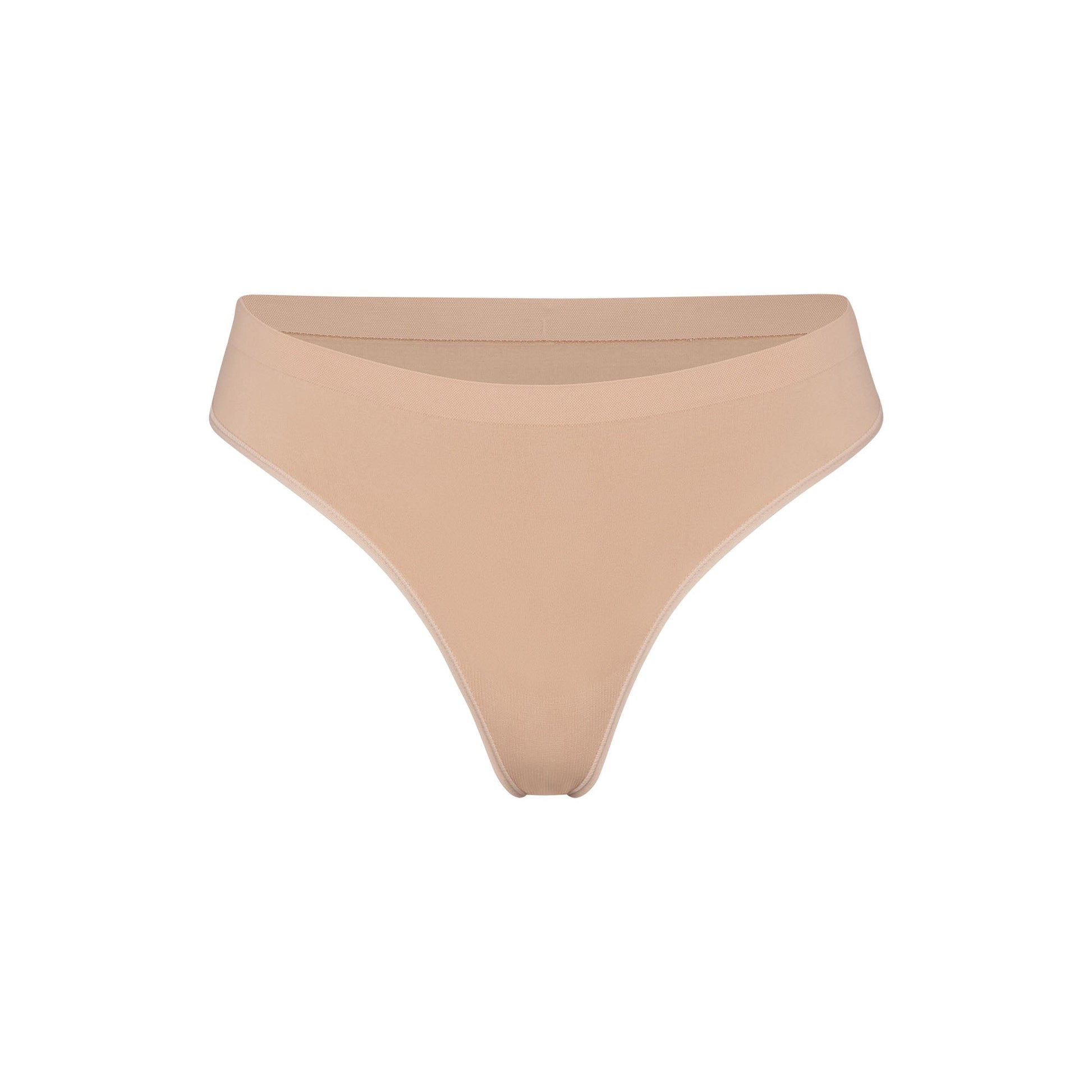 SOFT SMOOTHING SEAMLESS THONG | CLAY