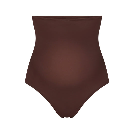 FITS EVERYBODY MATERNITY HIGH-WAISTED THONG | COCOA