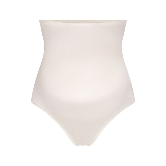 COTTON JERSEY MATERNITY HIGH-WAISTED THONG | MARBLE