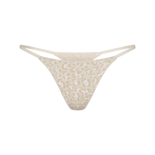 LIGHTWEIGHT COTTON STRING THONG | DELTA LEOPARD
