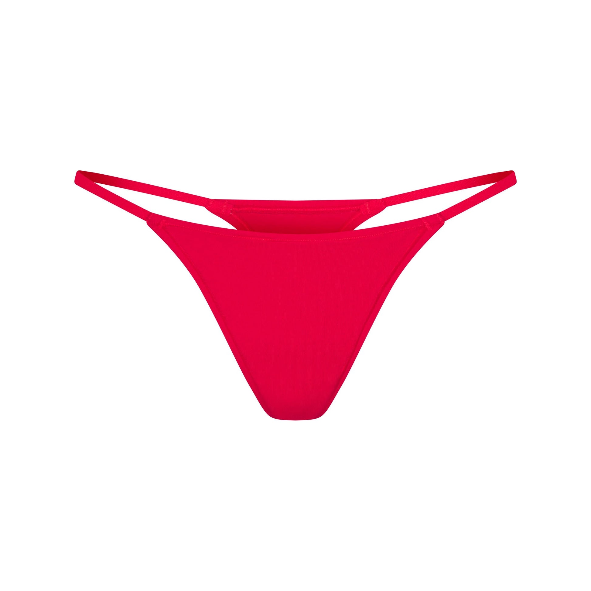EVERYDAY COTTON STRING THONG | CARMINE
