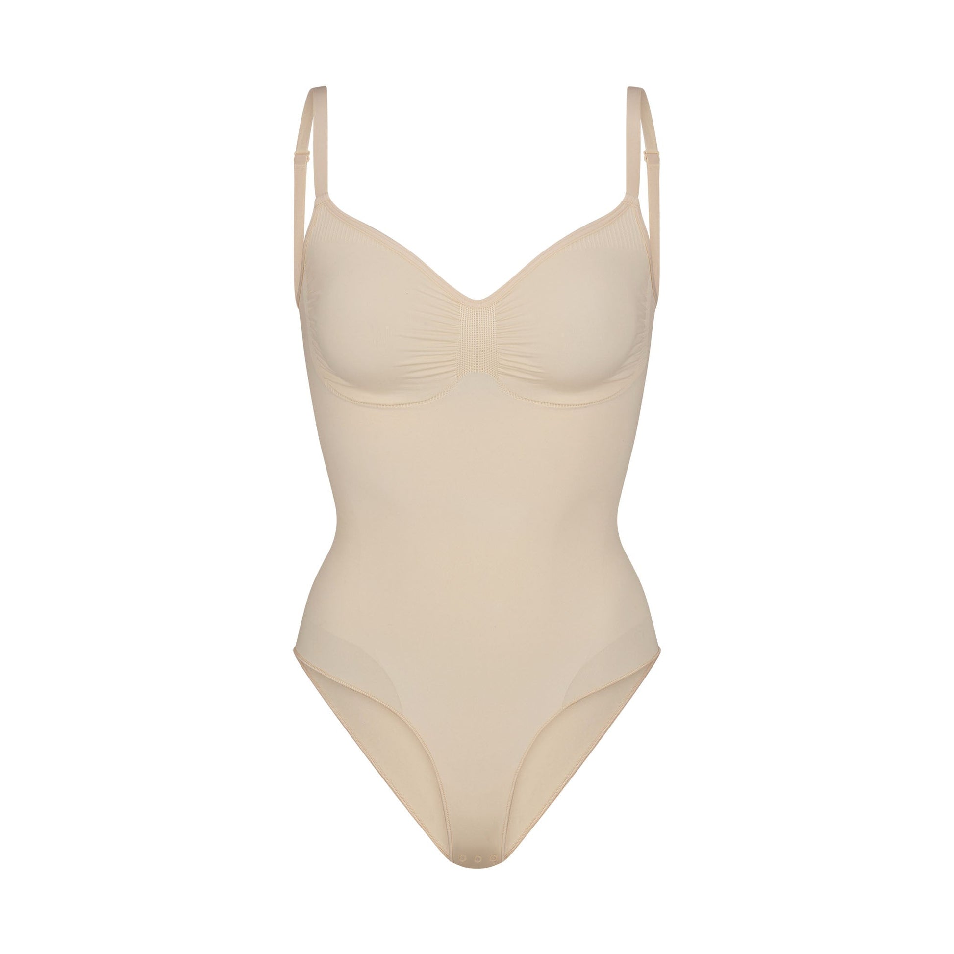 SEAMLESS SCULPT BRIEF BODYSUIT | SAND
