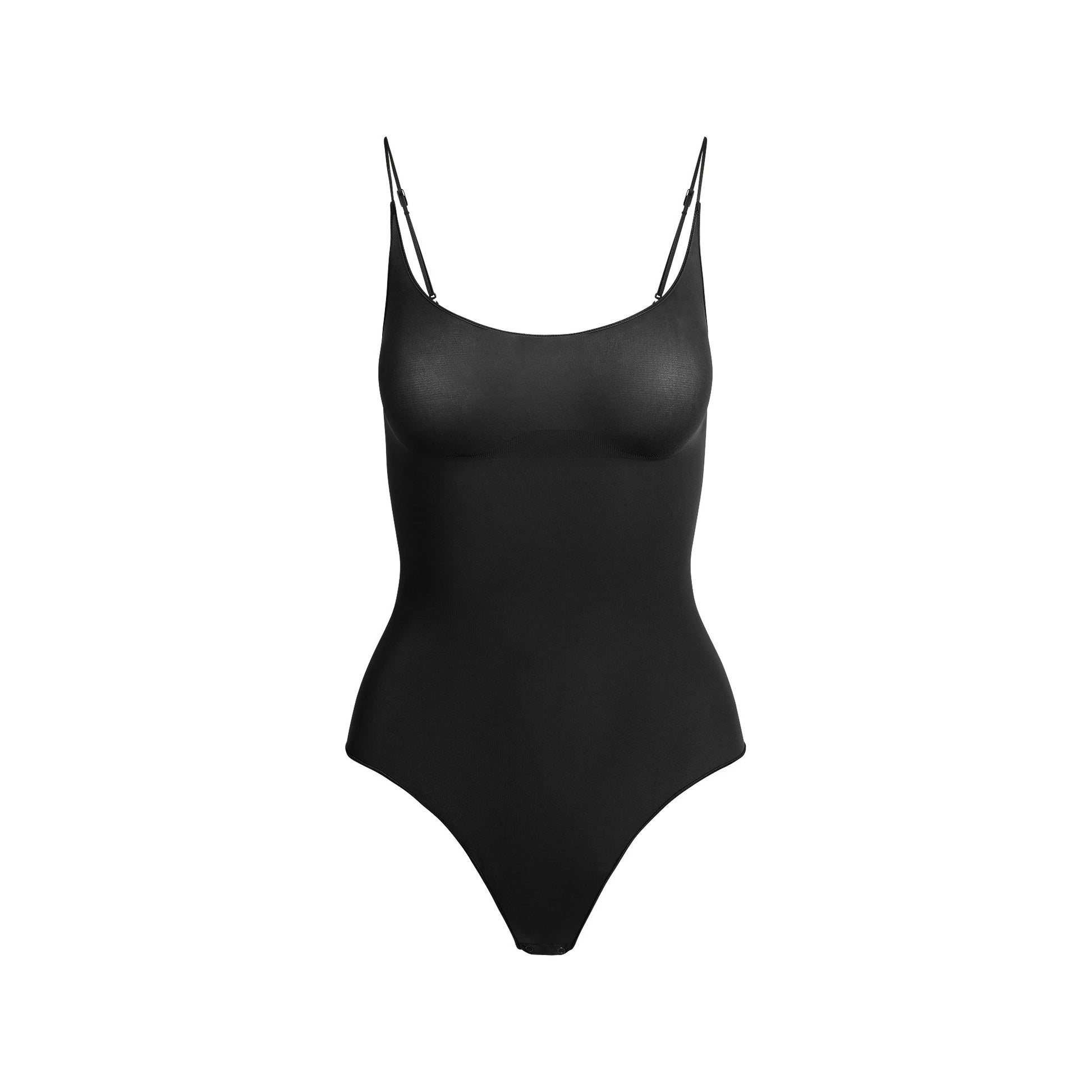SHEER SEAMLESS THONG BODYSUIT | ONYX
