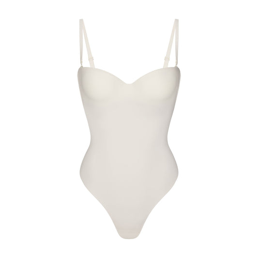 SKIMS BODY UNDERWIRE THONG BODYSUIT | IVORY
