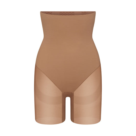 POWER MESH SHAPEWEAR CORE SCULPT HIGH-WAISTED MID THIGH SHORT | SIENNA