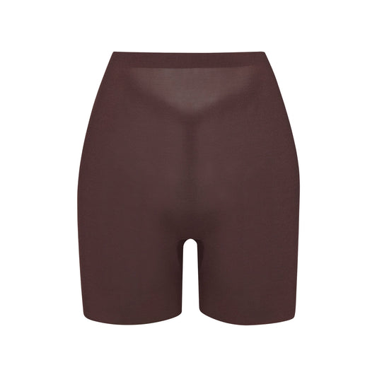 SHEER SCULPT LOW BACK SHORT | COCOA