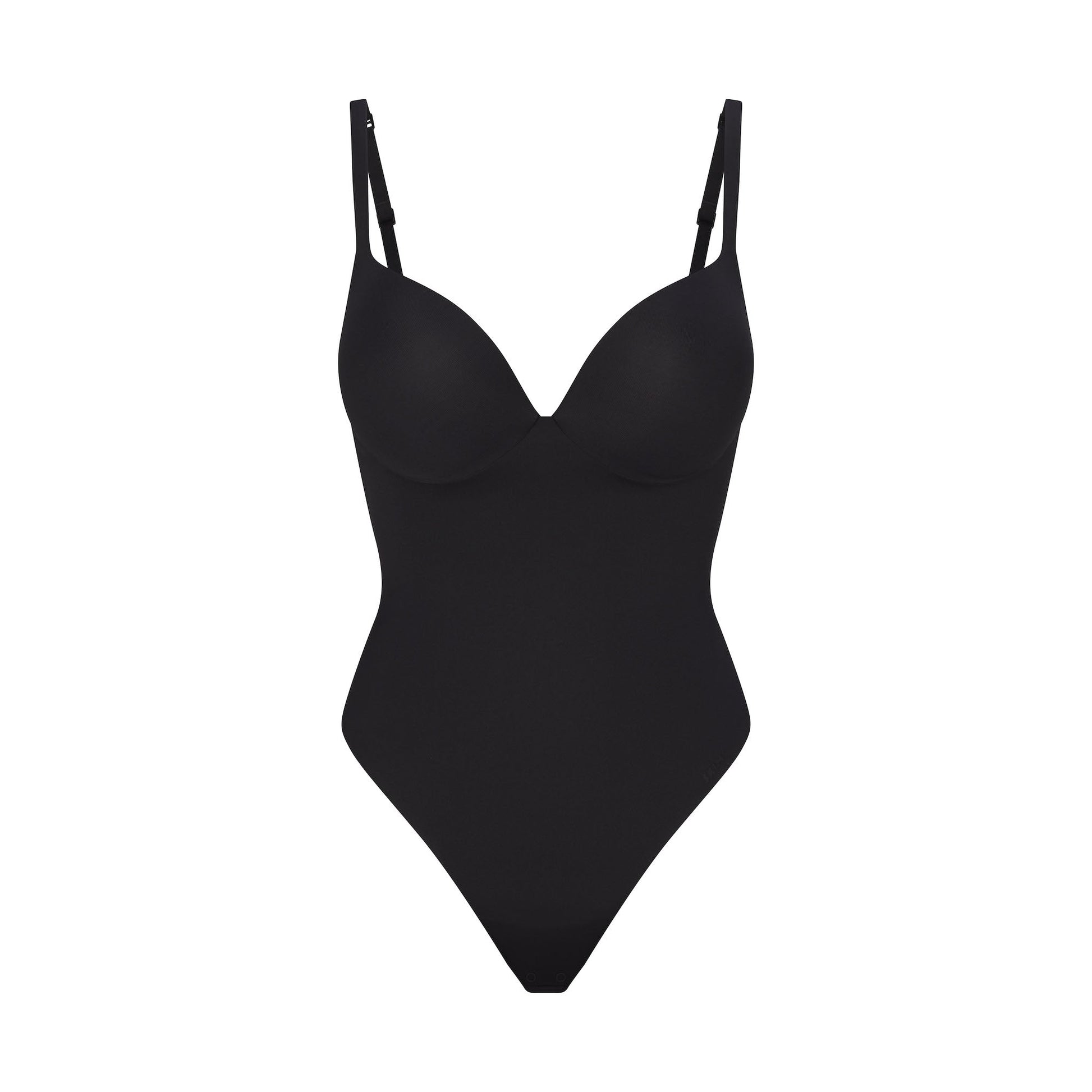 SKIMS ULTIMATE BODY PUSH-UP THONG BODYSUIT | ONYX