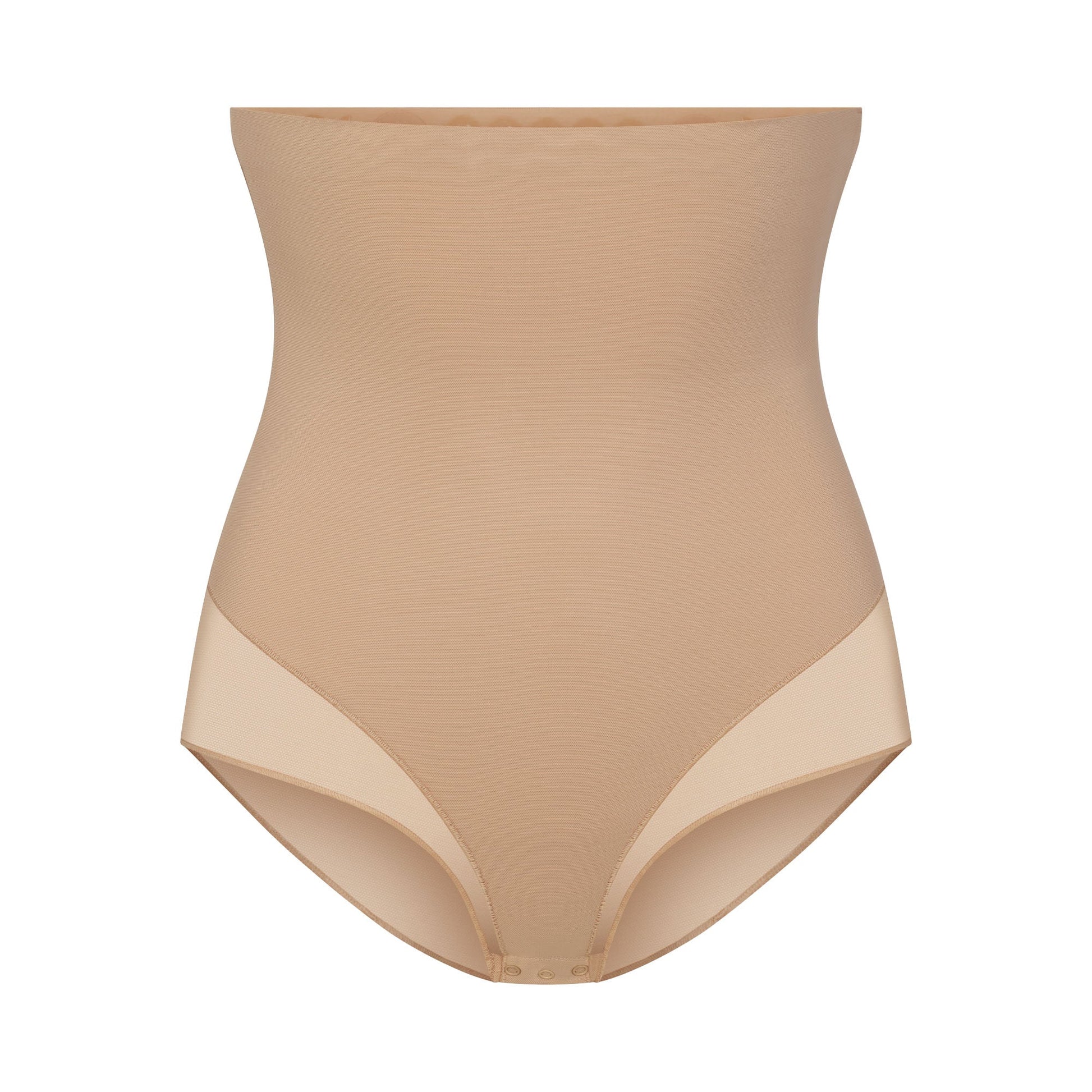 POWER MESH SHAPEWEAR CORE SCULPT HIGH-WAISTED BRIEF | CLAY