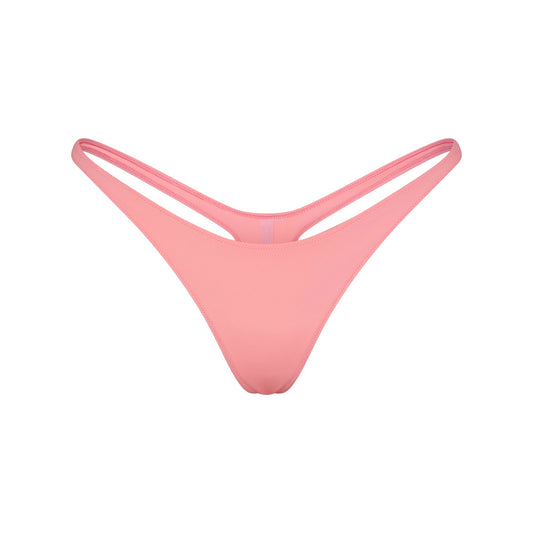 SIGNATURE SWIM THONG BIKINI BOTTOM | MELON