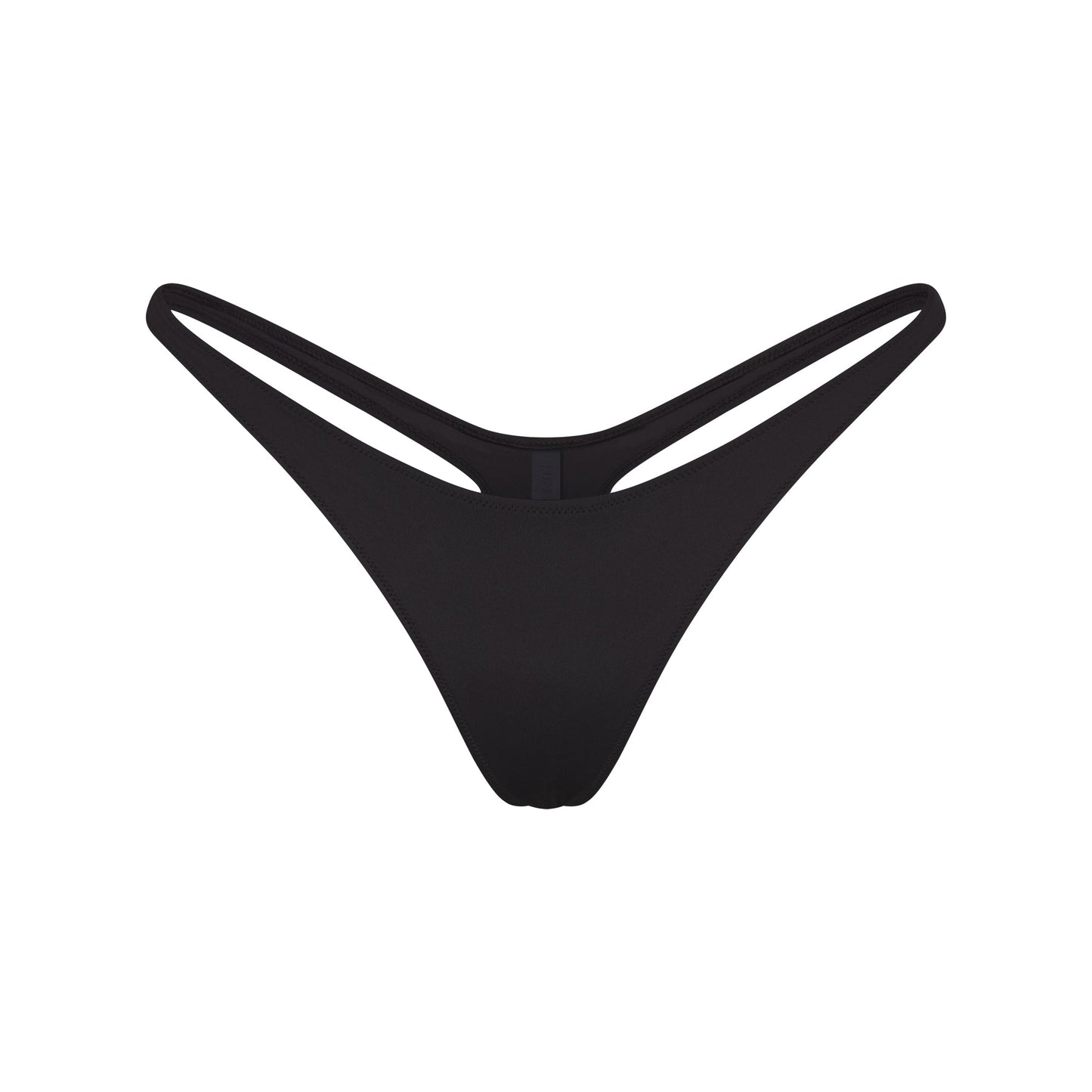 SIGNATURE SWIM THONG BIKINI BOTTOM | ONYX