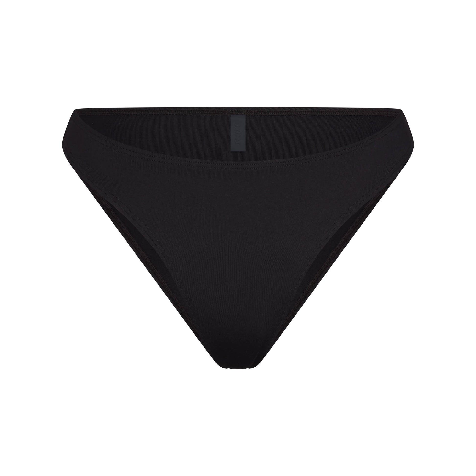 ICONIC SWIM HIGH LEG BIKINI BOTTOM | OBSIDIAN