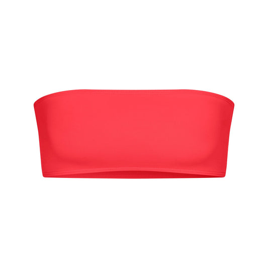 ICONIC SWIM MICRO BANDEAU BIKINI TOP | CARMINE