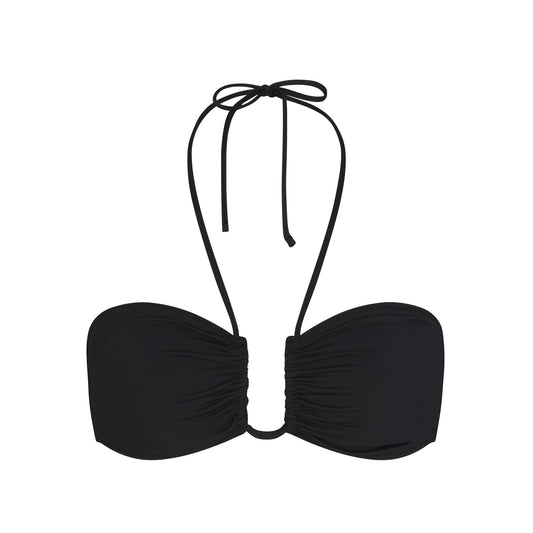 SIGNATURE SWIM HALTER BIKINI TOP | ONYX